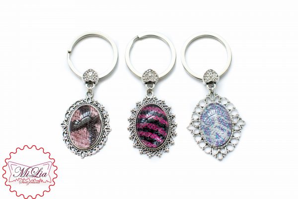 Cabochon Keyfob mit Tragetuch