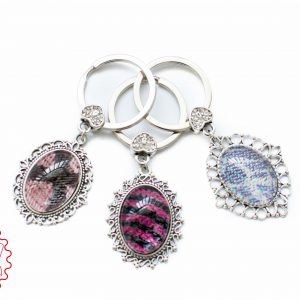 Cabochon Keyfob mit Tragetuch