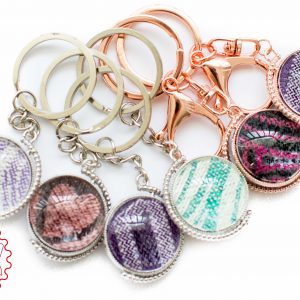 Cabochon Keyfob mit Tragetuch
