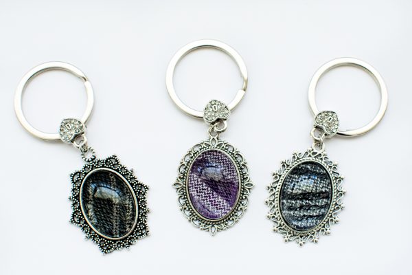 Cabochon Keyfob mit Tragetuch