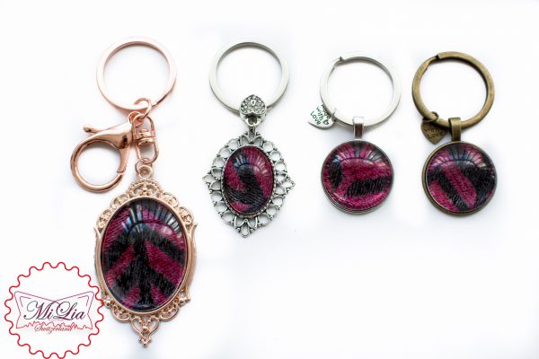 Cabochon Keyfob mit Tragetuch